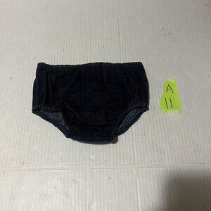 Guess Girls Baby Bottoms 12 Months Dark Blue Denim Jean Infant